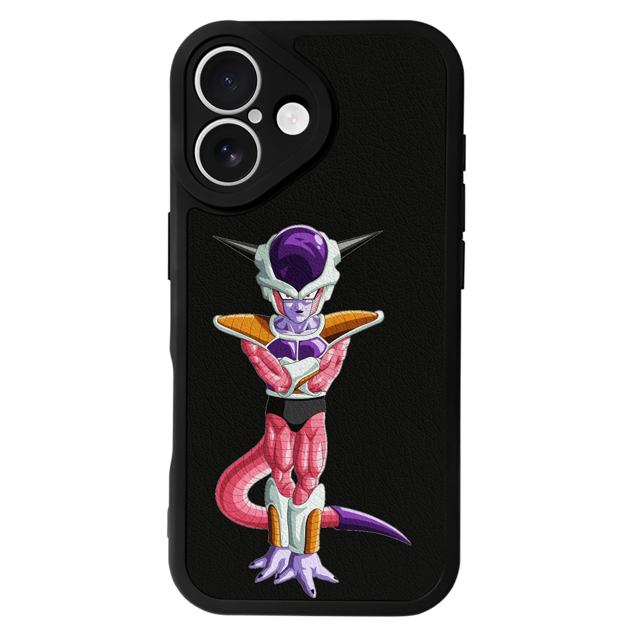 （画像用） ドラゴンボール フリーザ DRAGON BALL Frieza 【iPhone 16シリーズ対応】シリコンスマホケース（レザー調） 材質：シリコン